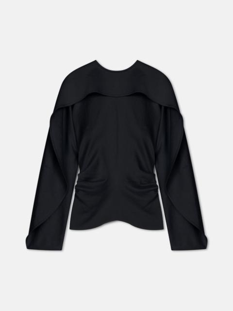 Nanushka Crisp Satin Long Sleeved Top