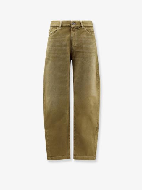 THE ATTICO The Attico Faded Effect Denim Green Women