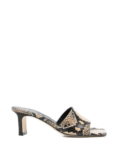 Aeyde Aeyde Jessie Snakeskin-print Sandals
