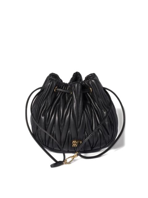 Miu Miu Matelassé nappa leather pouch