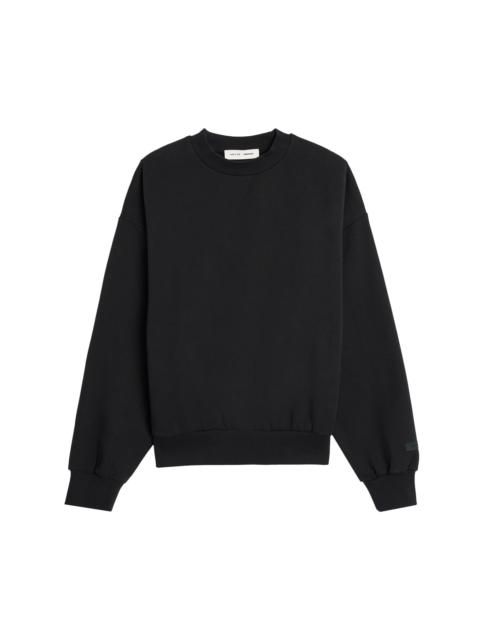 ESSENTIALS Fear of God Essentials Classic Fit Fleece Crewneck 'Jet Black'