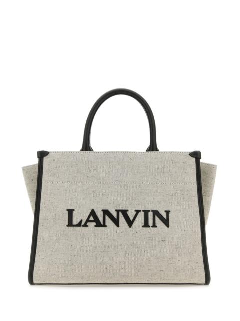 Lanvin Two-tone canvas small In & Out shopping bag