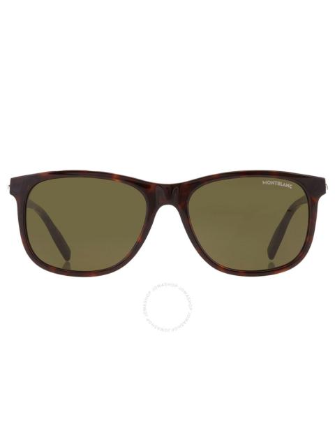 Montblanc Green Square Men's Sunglasses MB0013S 003 56
