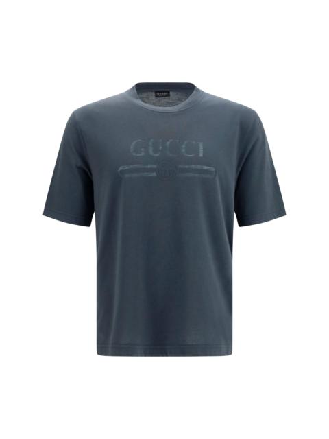 GUCCI Gucci Cotton Jersey T-shirt With Devoré Detail