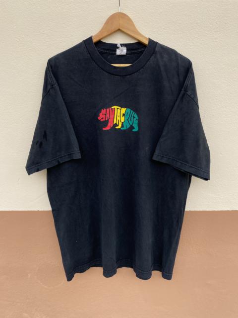 Other Designers Vintage - Vintage 90s Santacruz Skateboard Colourblock Skategang