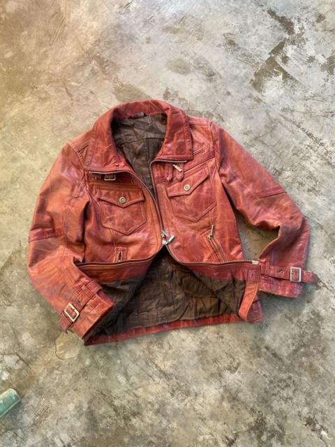 Other Designers Japanese Brand × Vintage - 🩸2000’s Vintage Atlier Sab Punk vkey Men Leather Jacket