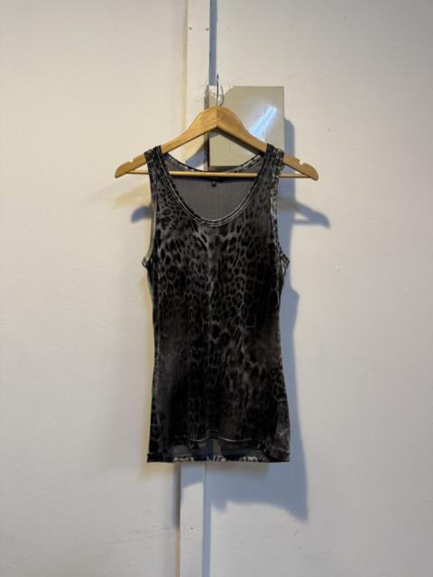 Other Designers If Six Was Nine - SHELLAC Velvet Leaopard Tank Top