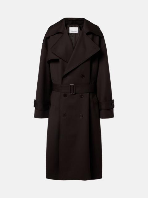 The Frankie Shop Dursley belted double-breasted trench coat