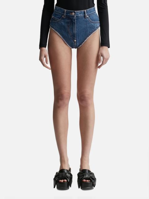 pushBUTTON DENIM THONG