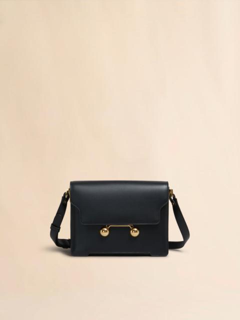 Marni BLACK LEATHER TRUNKAROO MEDIUM SHOULDER BAG