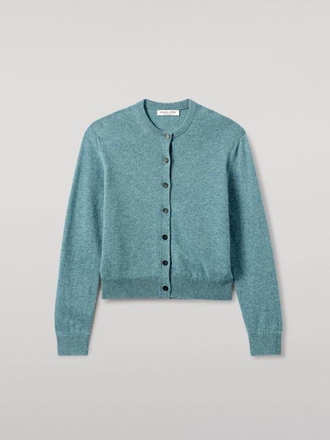 Johnstons of Elgin Classic Cashmere Green Cardigan