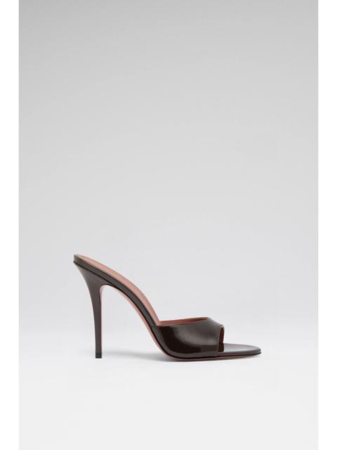 Amina Muaddi ELODIE SLIPPER 105 PEARLY COFFEE PATENT