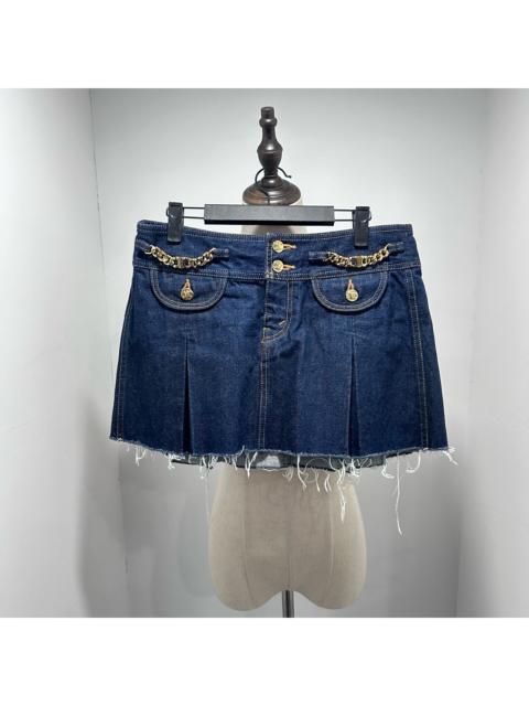 CELINE Celine Triomphe Gold Buckle Skirt