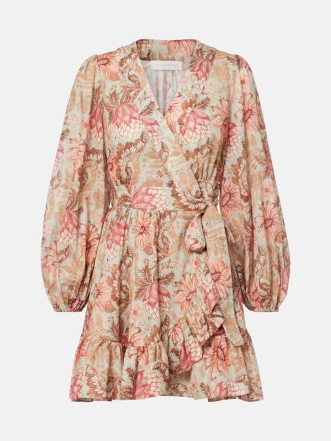 Zimmermann Daylight floral cotton wrap dress