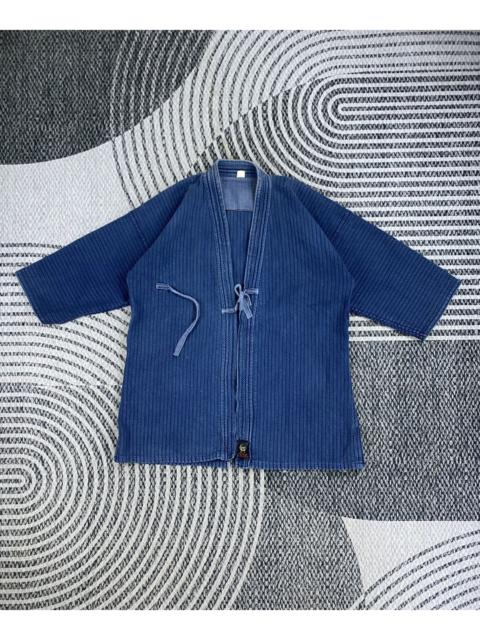 Other Designers Japanese Brand - Vtg Hakko Brand Indigo Blue Kimono Style Jacket
