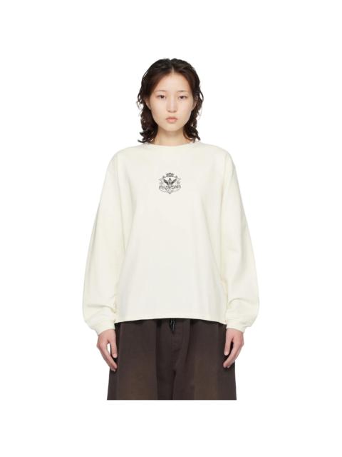 Rhude Off-White Grand Cru Crest LS T-shirt