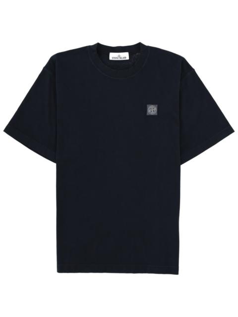Stone Island COTTON T-SHIRT WITH LOGO PATCH