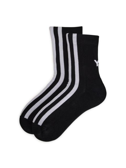 Y-3 Y-3 STRIPES SOCKS – BLACK