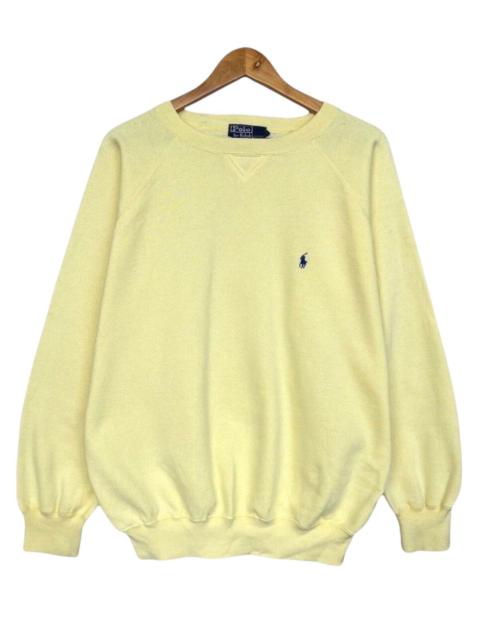Vintage 90s Polo Ralph Lauren Pony Yellow Sweatshirt