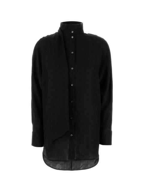 FERRAGAMO Salvatore Ferragamo Women Black Silk Shirt