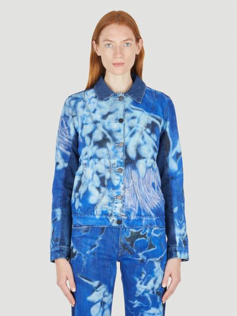 PAULA CANOVAS DEL VAS Printed Denim Jacket