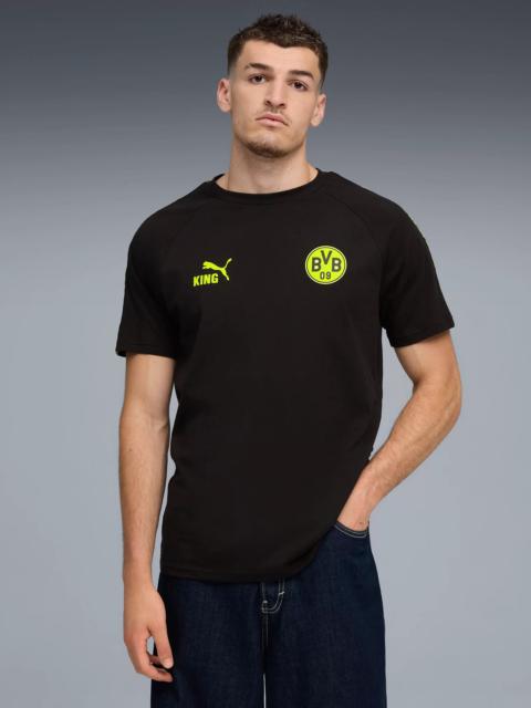 PUMA PUMA Men's Borussia Monchengladbach Black Team Logo Short Sleeve T-Shirt