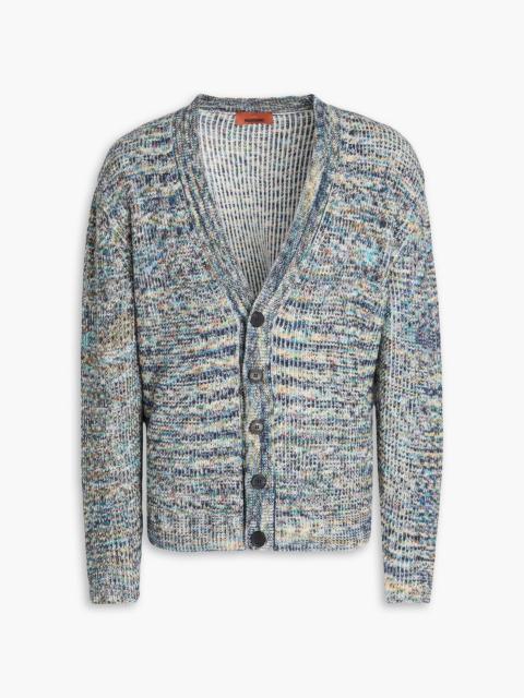 Missoni Marled ribbed cashmere and wool-blend cardigan