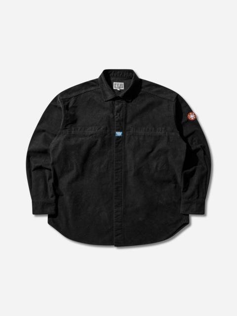 Cav Empt Men's Brushed Cotton Design Big Shirt Black