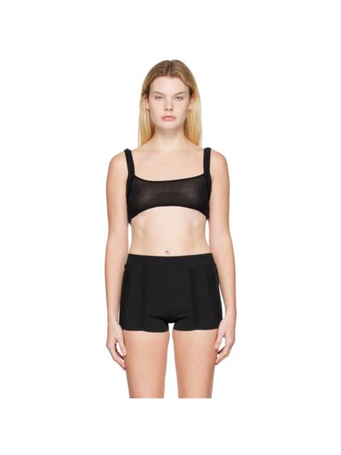 JACQUEMUS Black Le Papier 'Le Bandeau Ascosu' Bra