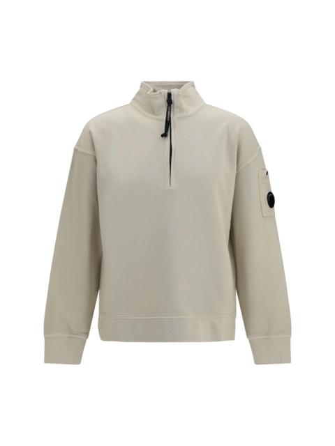 C.P. Company C.P. Company Men Brushed And Sueded Diagonal-Weave Cotton Fleece Sweatshirt
