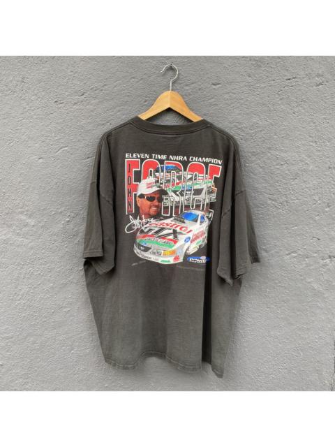 Other Designers Thrashed Faded Vintage 2001 John Force Oversized Tee