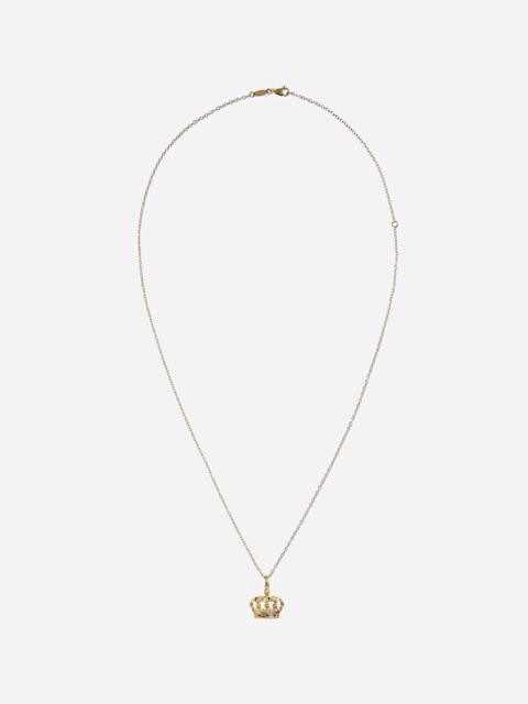 Dolce & Gabbana Crown yellow gold pendant