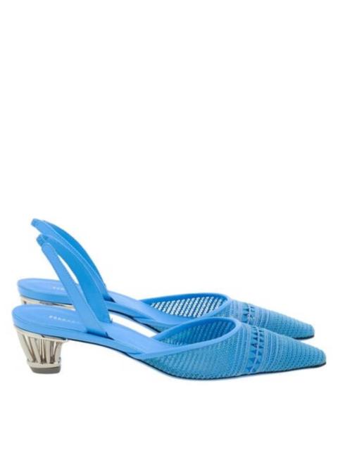 FERRAGAMO Ferragamo Alyssa Mesh Slingback Pumps, Size 7 C