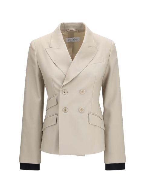 Max Mara Max Mara Placido Double-breasted Blazer In Wool, Mohair, And Silk