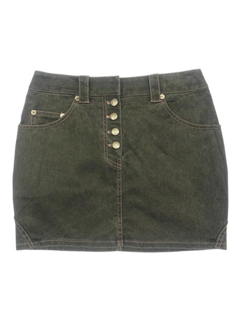 Dior Christian Dior SS2003 Denim Mini Skirt - Size 36 | W27x13