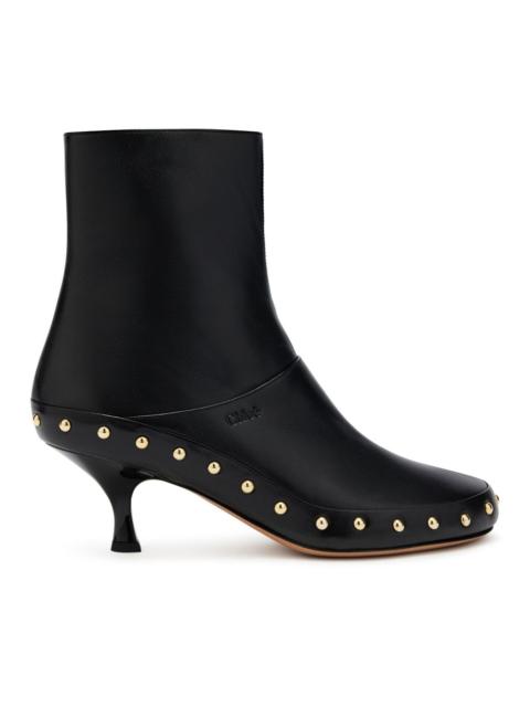 Chloé Chloe Black Leather Boots New & Authentic (Women's size:11;)