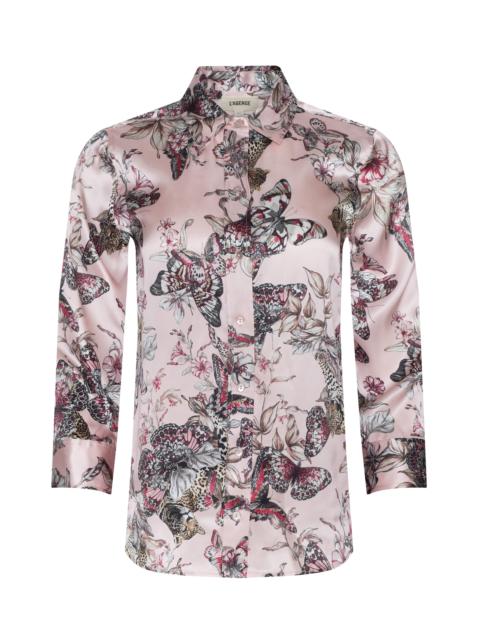 L'AGENCE Dani Silk Blouse
