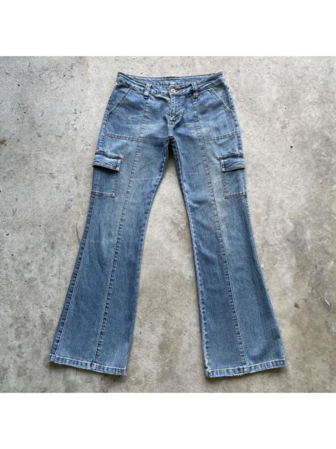 Other Designers W30🔥 Japanese Vintage Faded Denim Jeans Cargo Pants FLARE