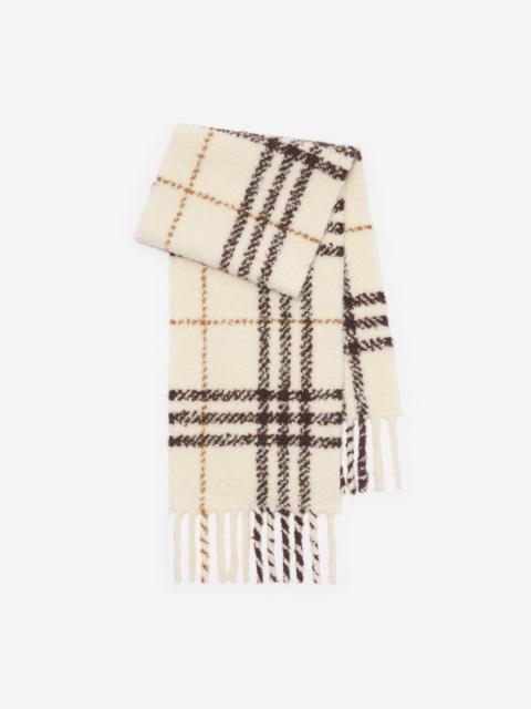 Burberry Check Alpaca Wool Blend Bouclé Scarf