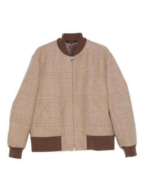 LARDINI Virgin Wool Bomber Jacket