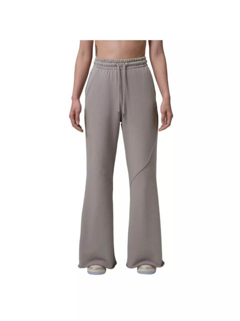 Jordan Women's Flared French Terry Fleece Pants -Stone