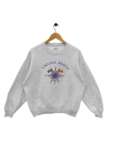 Other Designers Vintage - Laguna Beach Sweatshirt ,Nautical Compass Graphic