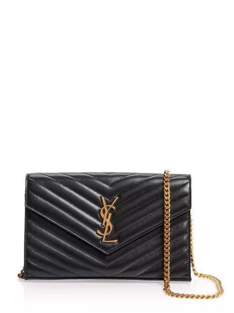 SAINT LAURENT Classic Cassandre Chain Wallet