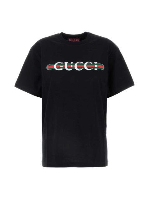 Black Cotton Oversize T-shirt