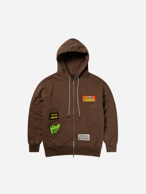 No Problemo Sticker Zip Thru Hoodie