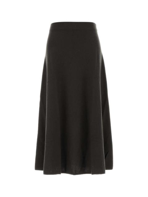 LISA YANG Lisa Yang Women Chocolate Cashmere Torie Skirt