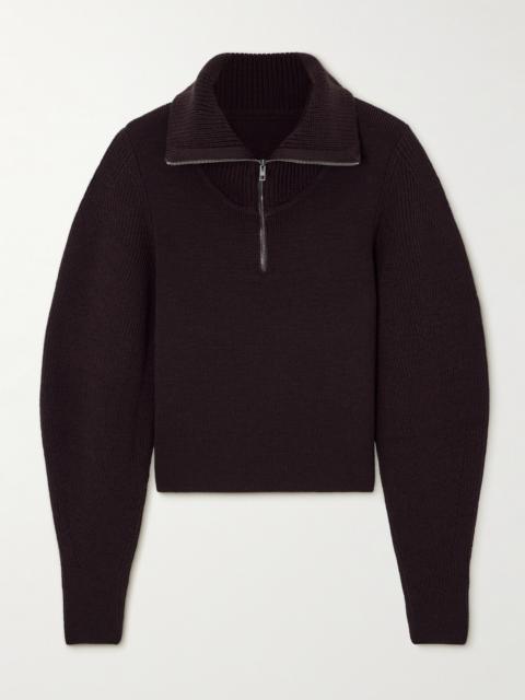 Lemaire Wool Half-zip Hoodie
