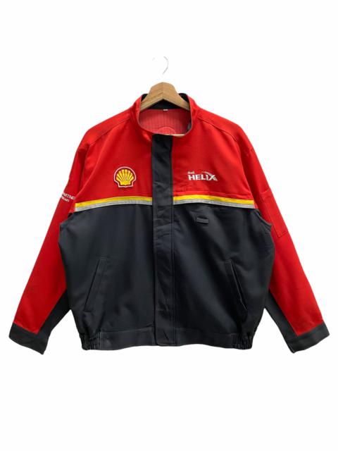 Other Designers Sports Specialties - 🔥VINTAGE SHELL HELIX FERRARI RACING FULLZIP JACKET