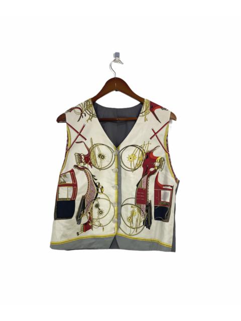 Hermès Vintage Hermes Silk Vest Design