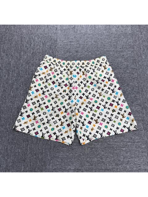 Louis Vuitton Louis Vuitton Monogram Print Silk Shorts